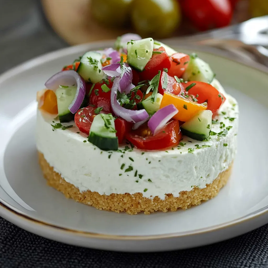 Cheesecake salé à la grecque