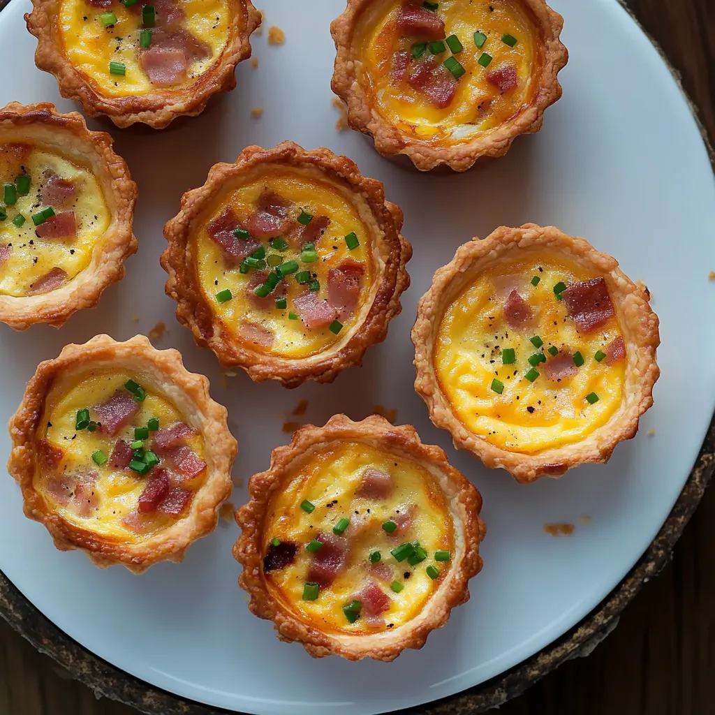 Des mini quiches lorraines revisitées à savourer
