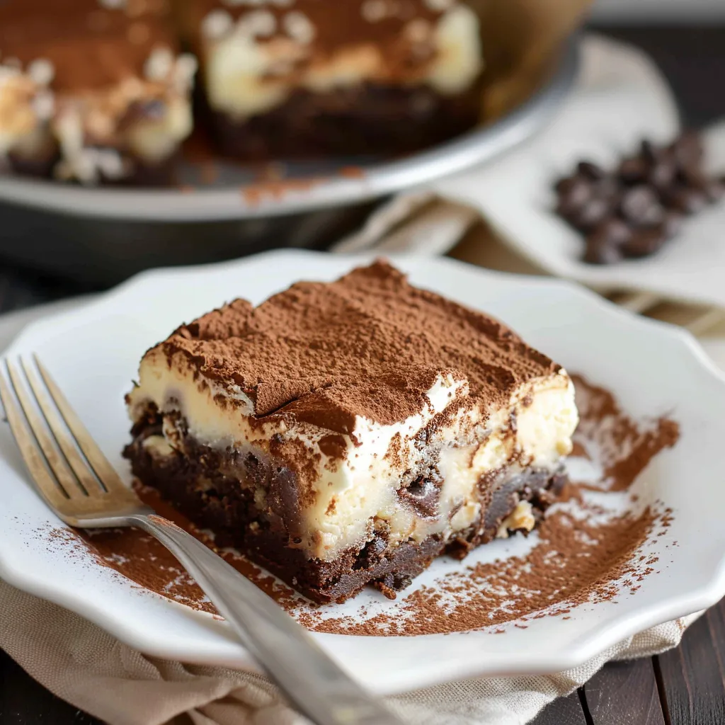Délice tiramisu et brownies au chocolat