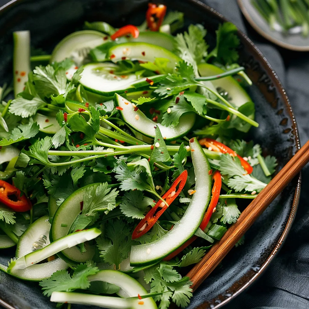 Préparez une salade tigre parfumée et croquante