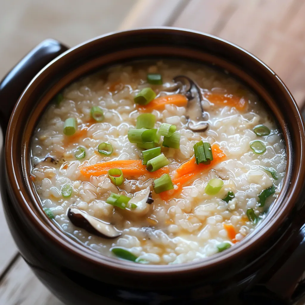 Zosui japonais avec riz et dashi