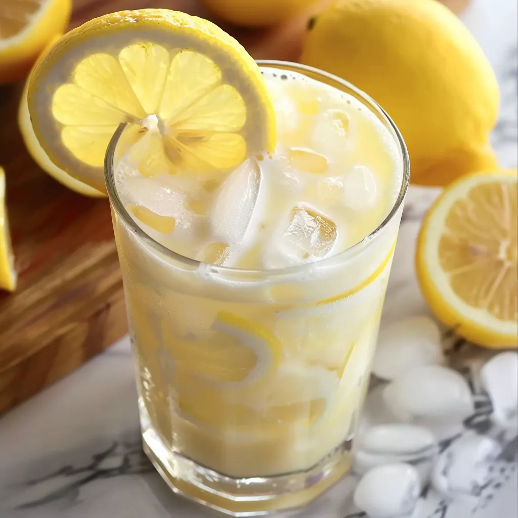 Limonade onctueuse au lait concentré et citron frais