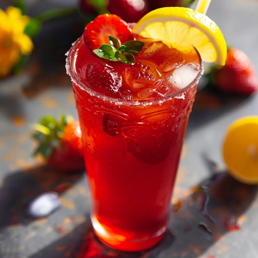 Frais hibiscus citron fraise