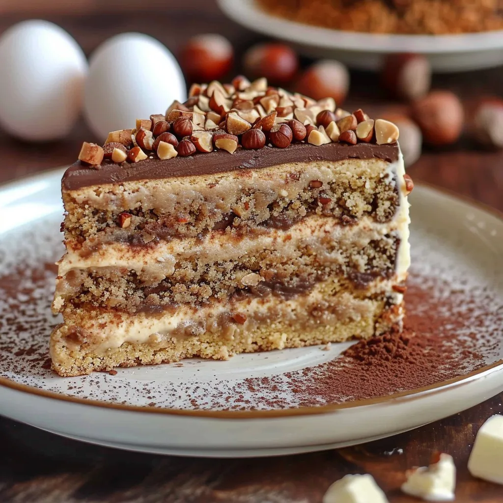 Délicieux gâteau égyptien noisettes
