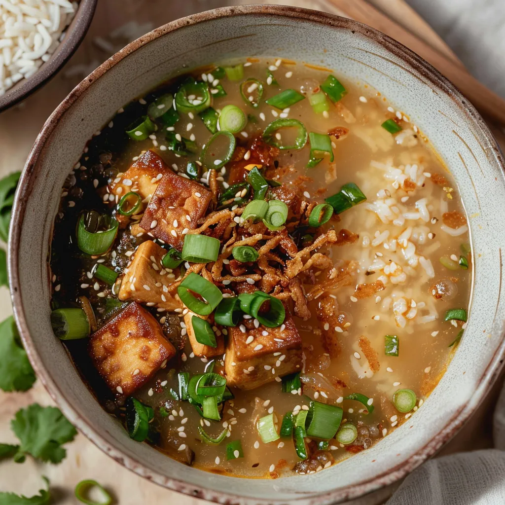 Bouillon miso gingembre tofu grillé