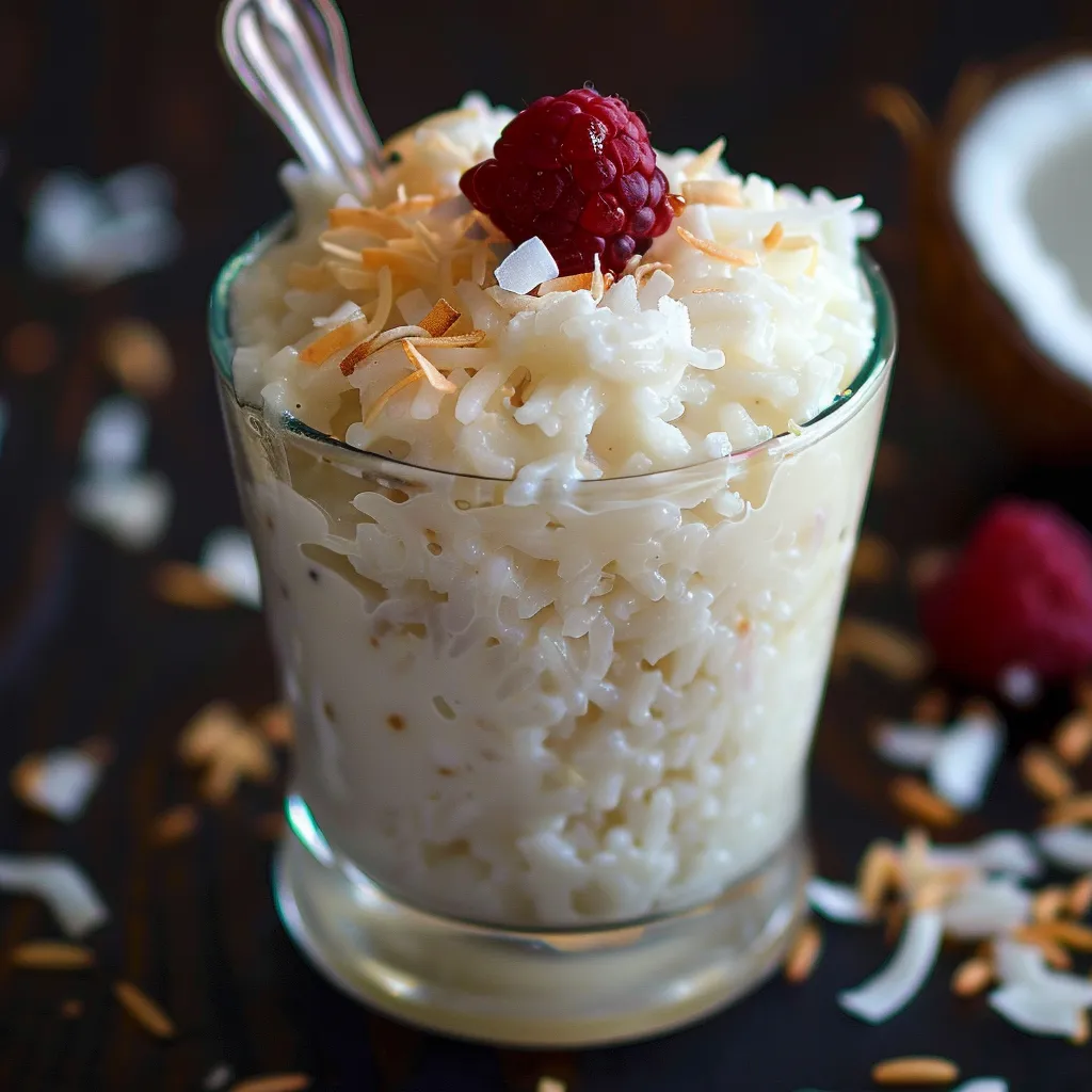 Riz au lait coco délicieux