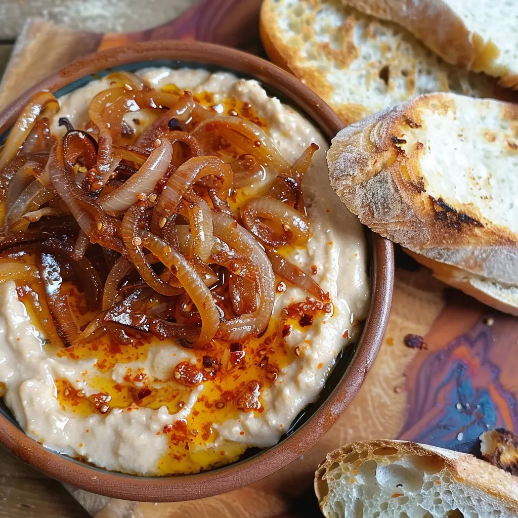 Faites un authentique Fasole Batuta avec haricots blancs et oignons dorés