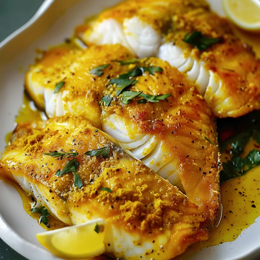 Filet de poisson au safran persan