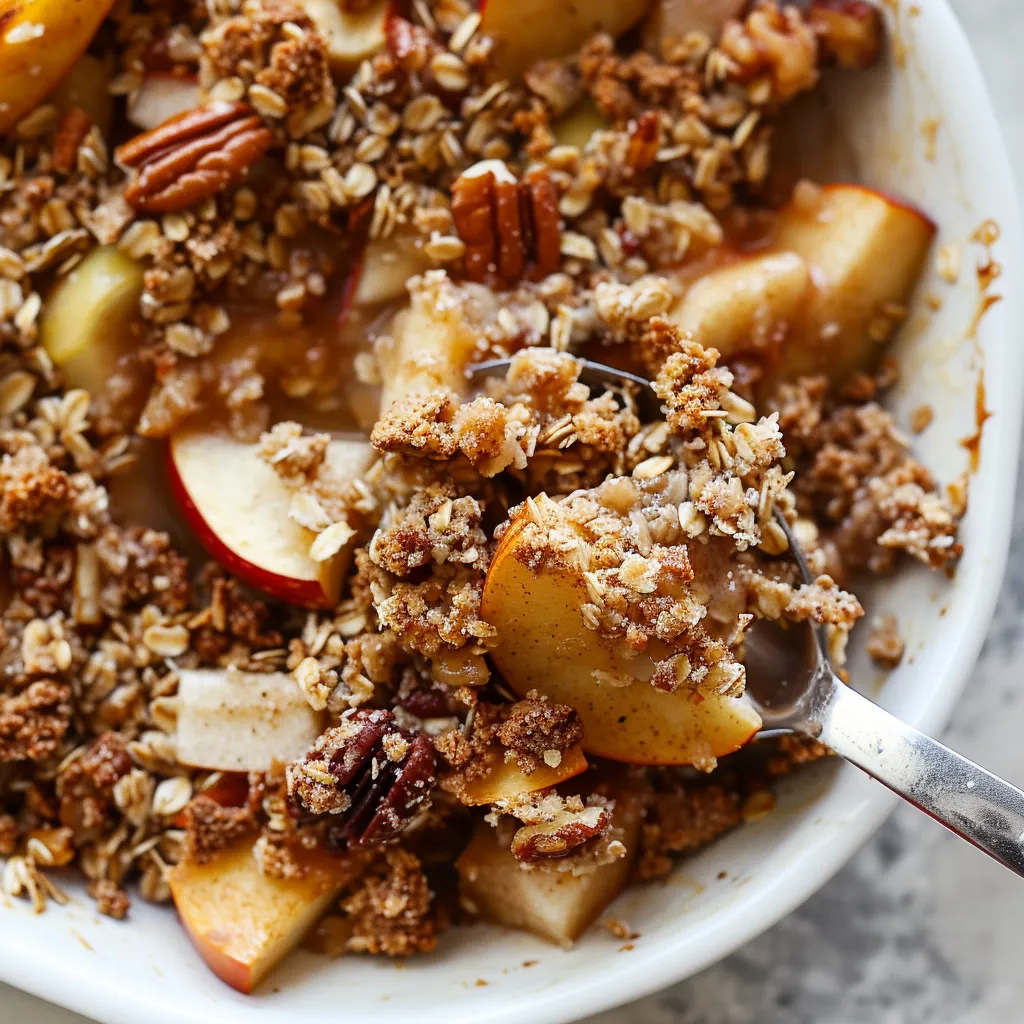 Crumble pommes gourmand sain