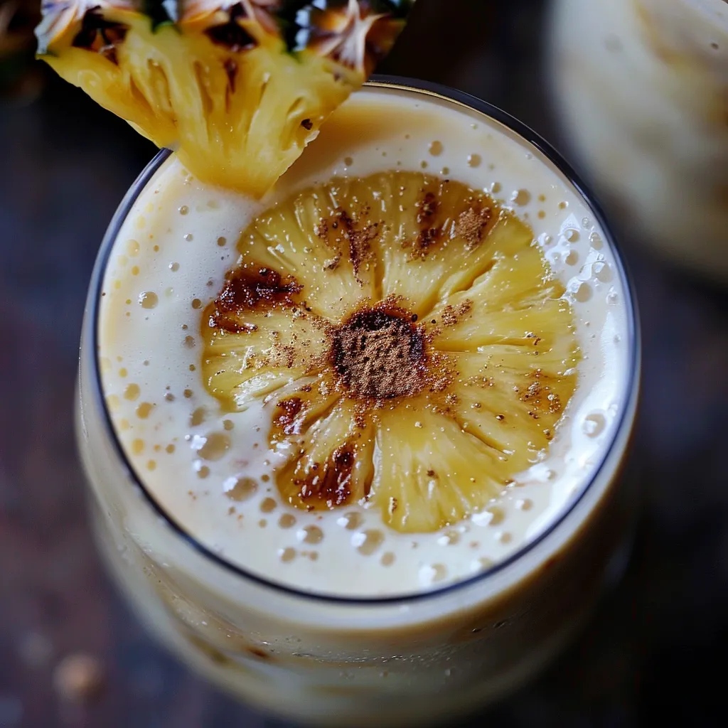Boisson lassi tropical à l'ananas