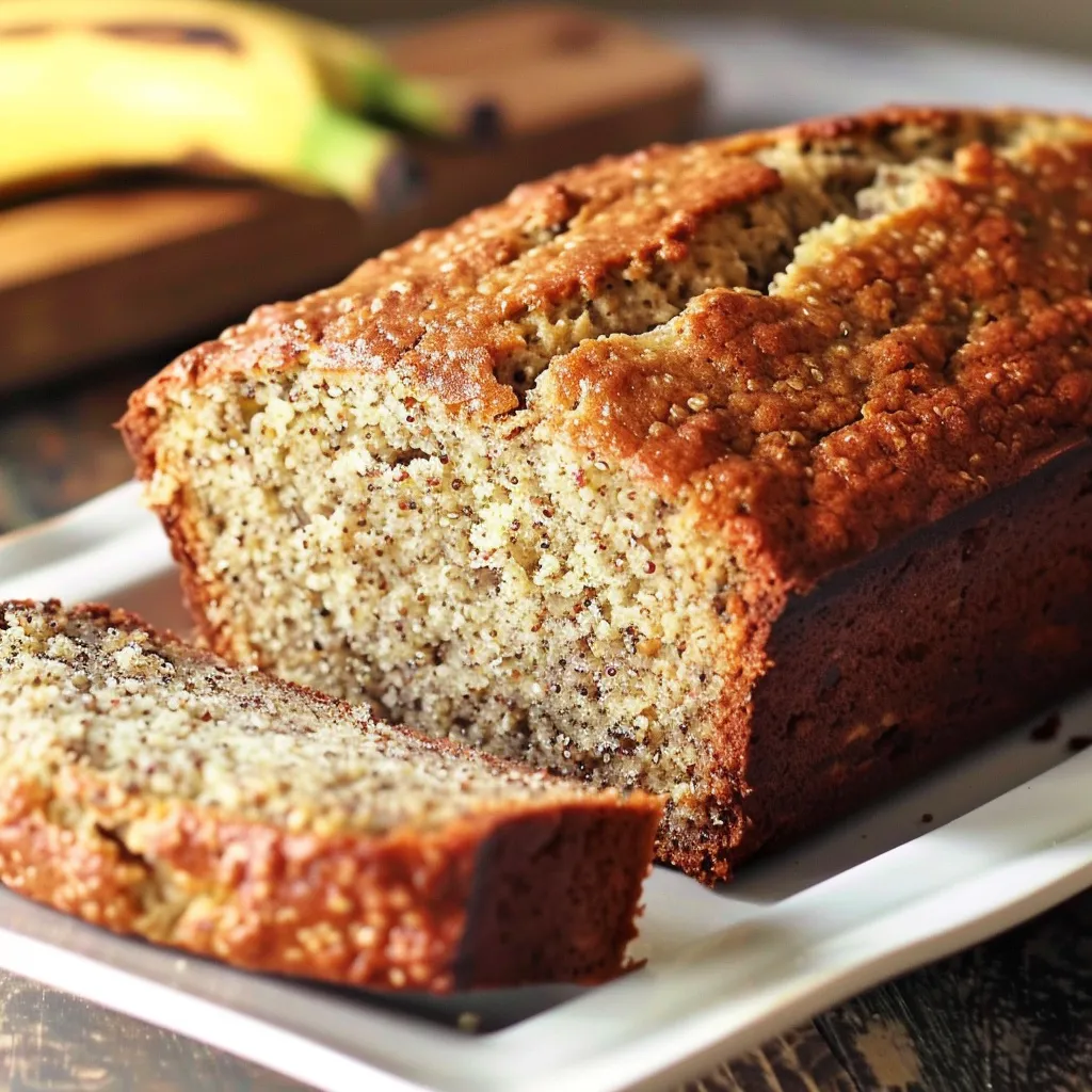 Pain à la banane enrichi au quinoa
