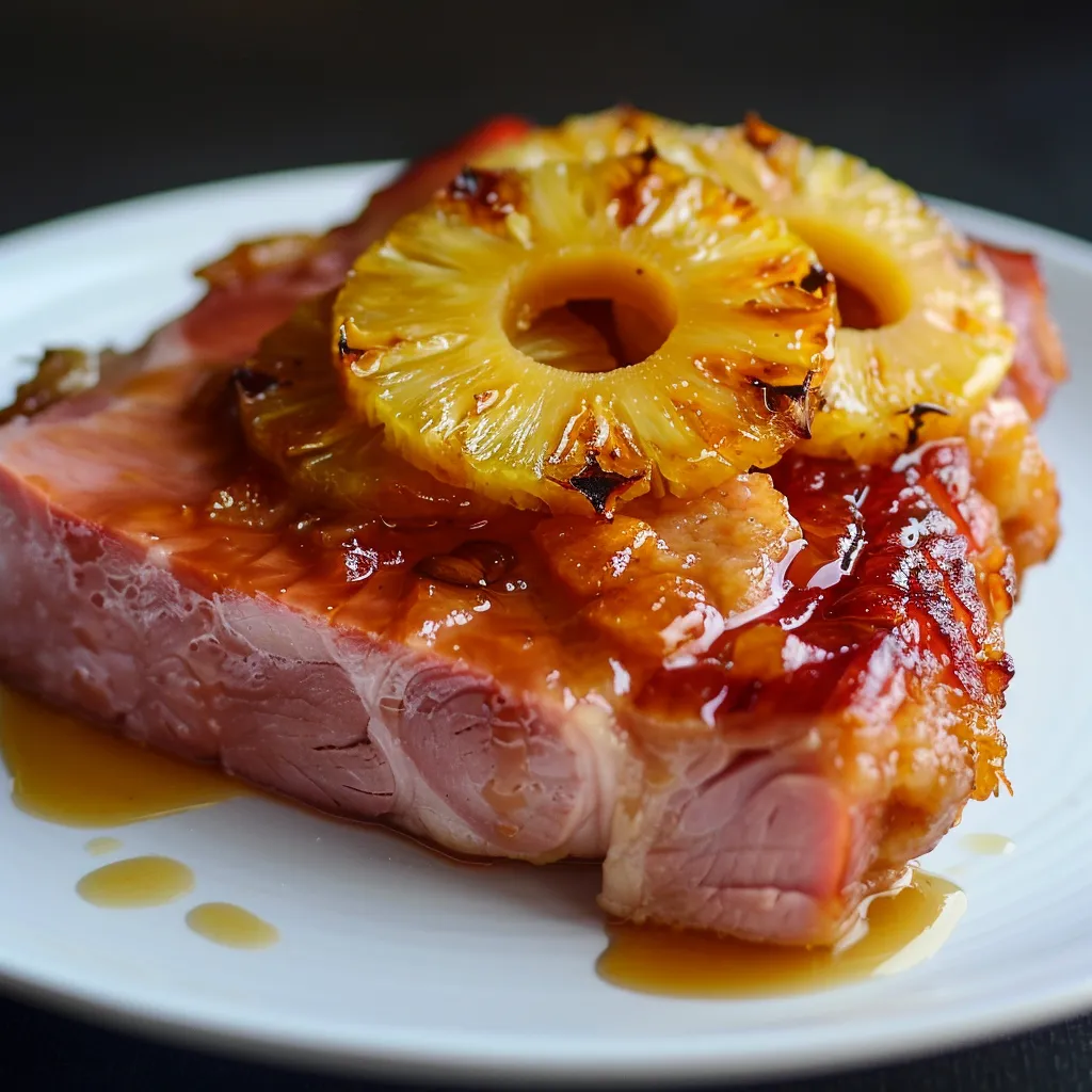 Casserole jambon ananas sirop