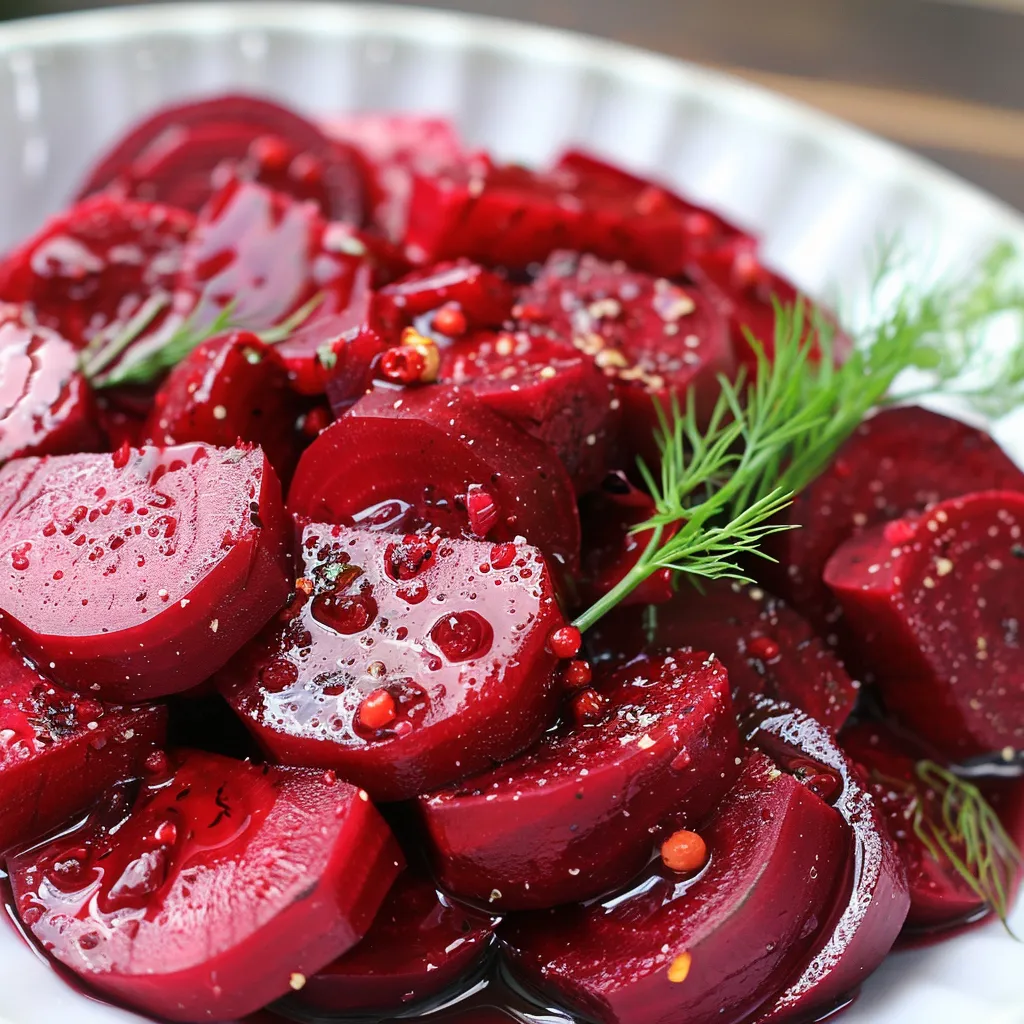 Betteraves en vinaigrette