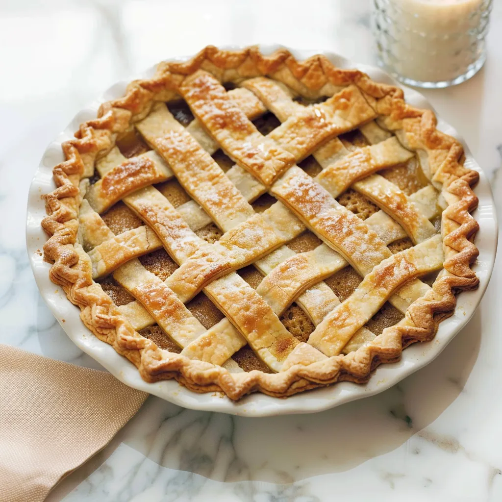 Tarte sucrée traditionnelle au sirop d'érable