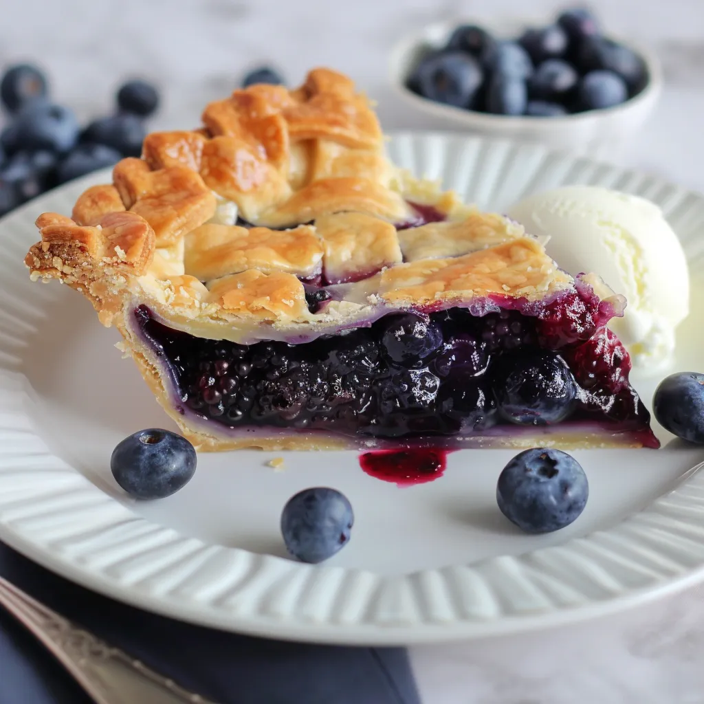 Gourmande tarte aux bleuets