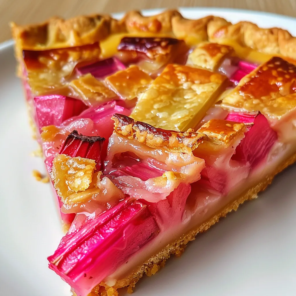 Simple tarte rhubarbe