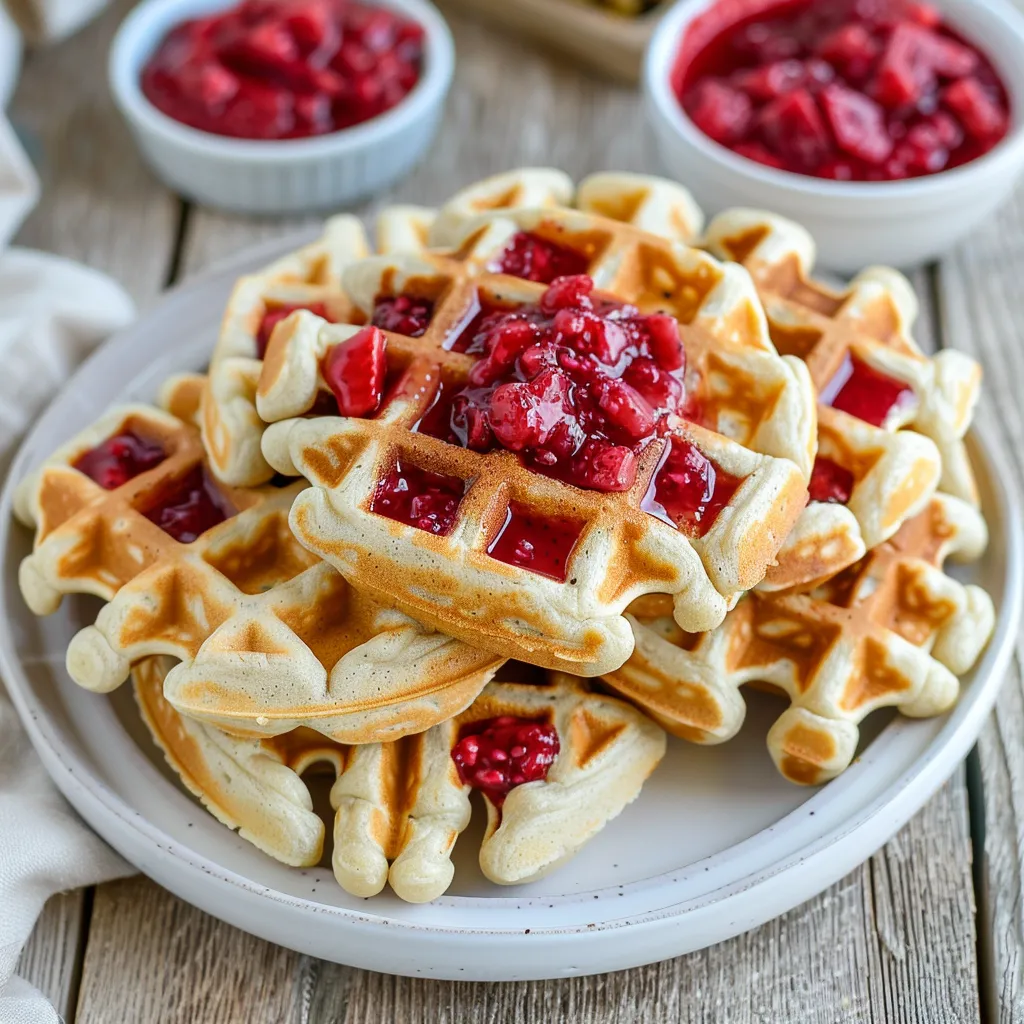 Des gaufres maison aériennes et délicieuses