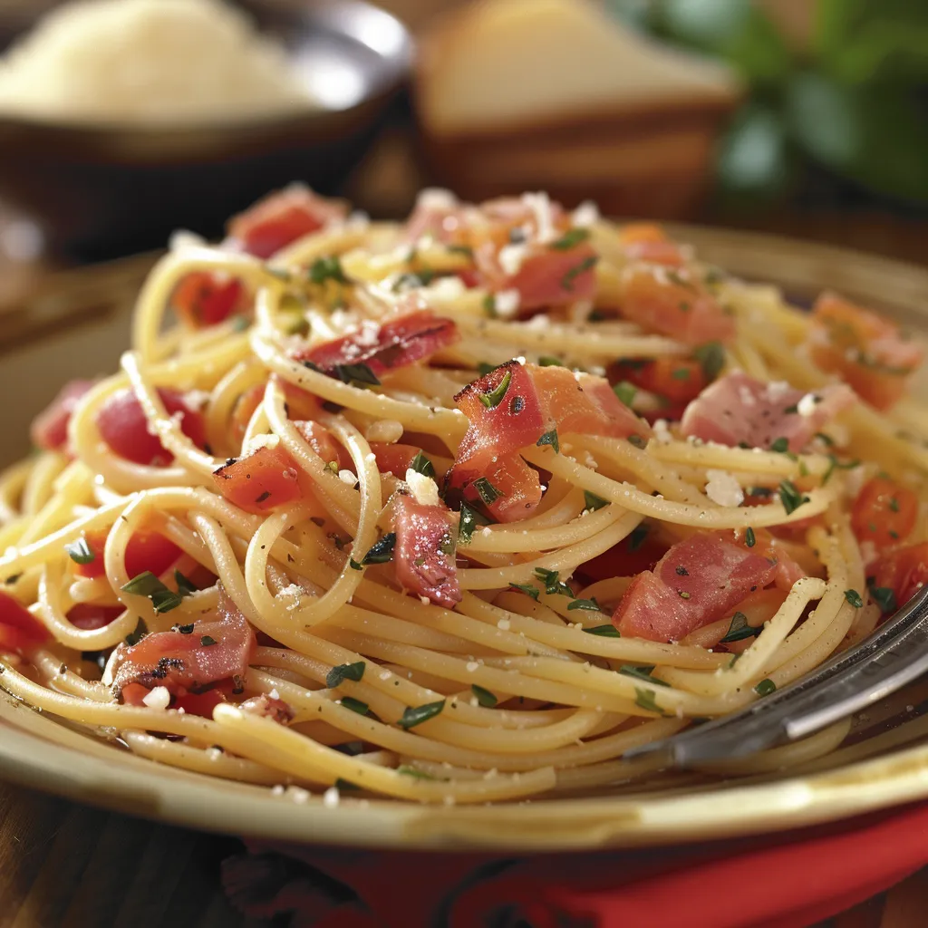 Spaghetti all'Amatriciana : un incontournable italien