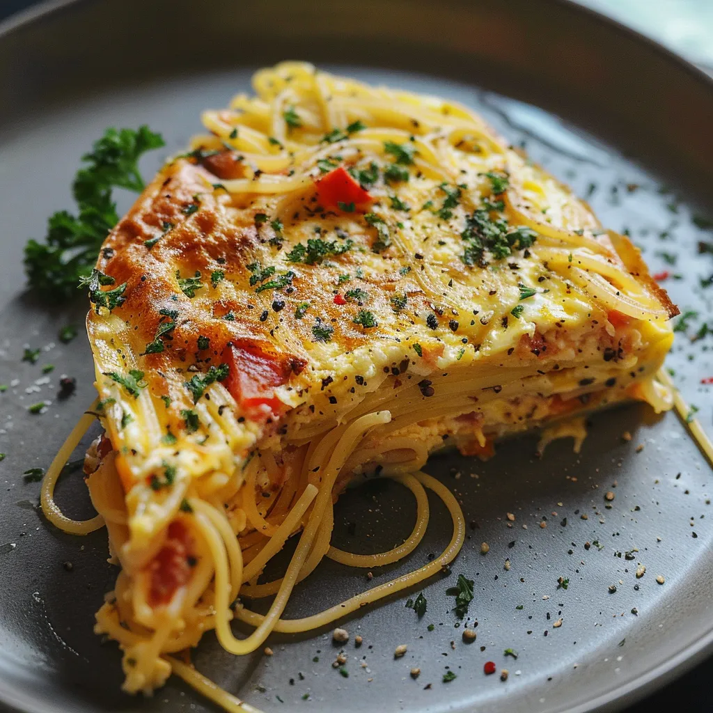 Frittata moelleuse aux pâtes