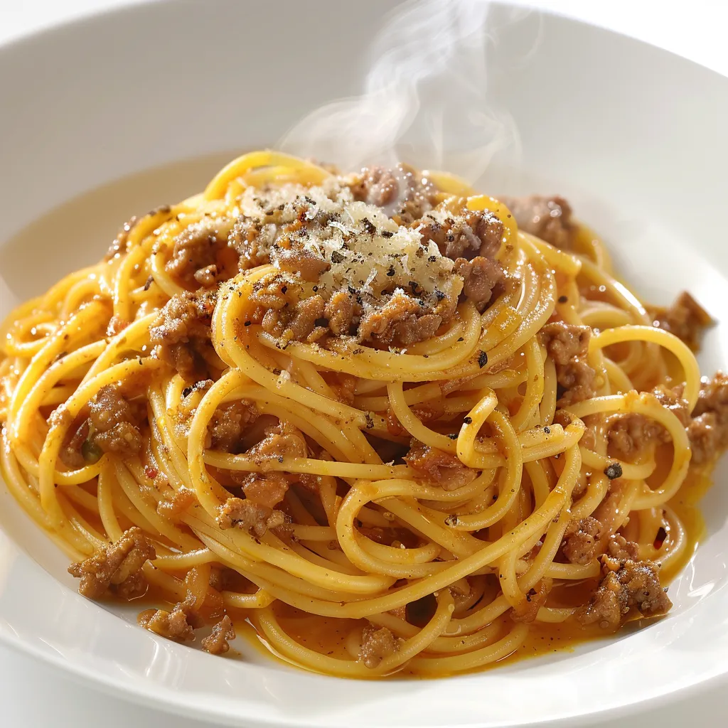 Dégustez des spaghettis au curry maison