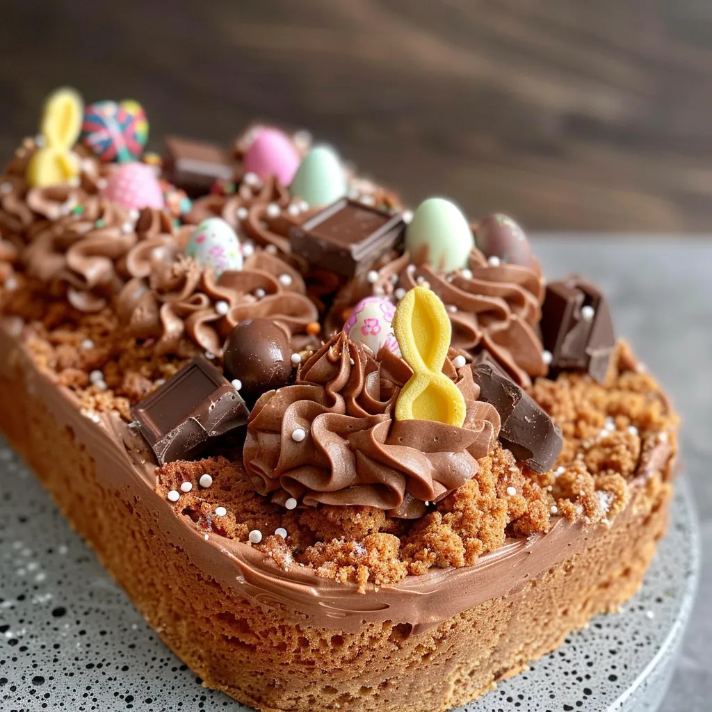 Dessert chocolat de Pâques