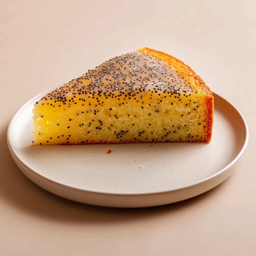 Gâteau citron pavot moelleux