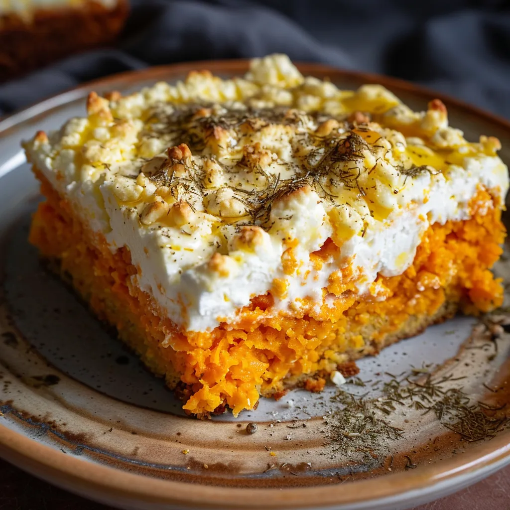 Carottes et chèvre, cake salé gourmand