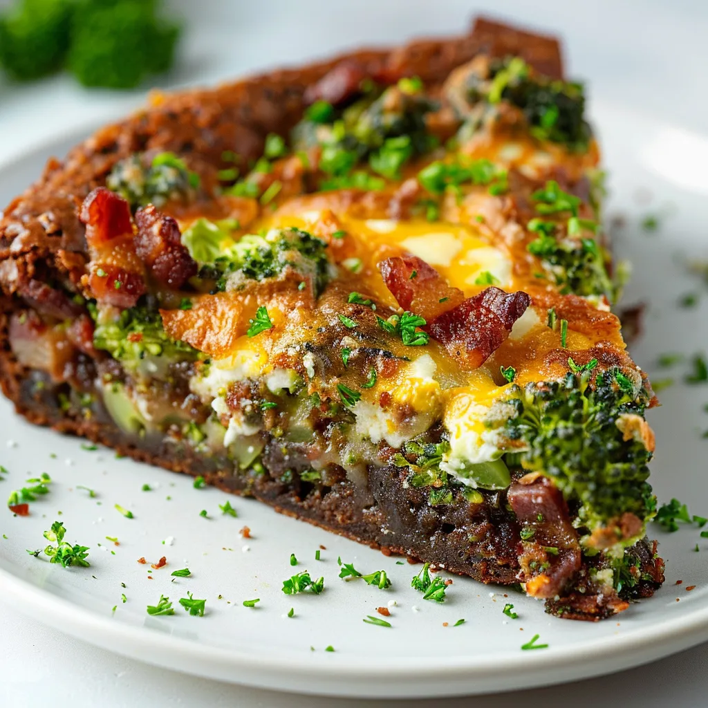 Brownie brocoli chèvre gourmet