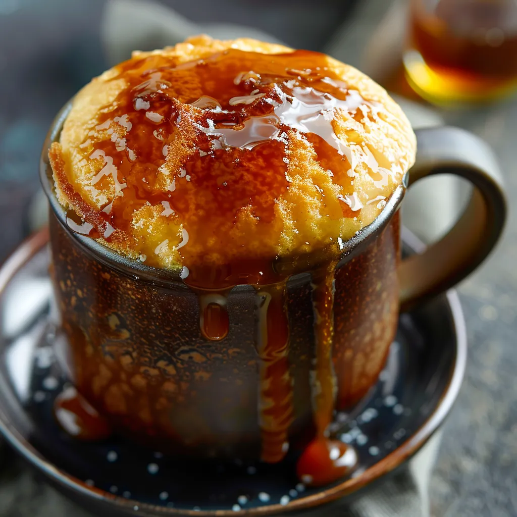 Dessert mug caramel gourmand