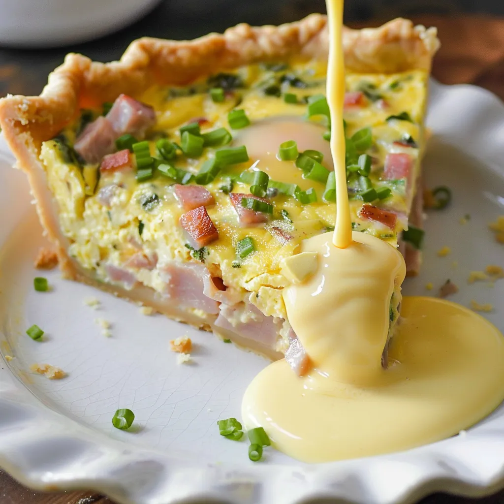 Délicieuse quiche hollandaise aux œufs