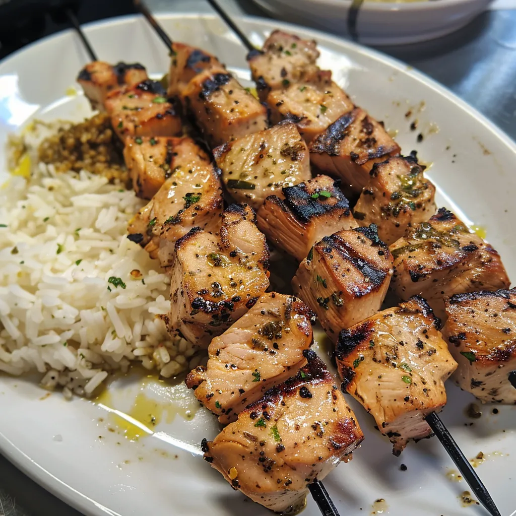 Préparez des brochettes souvlaki savoureuses