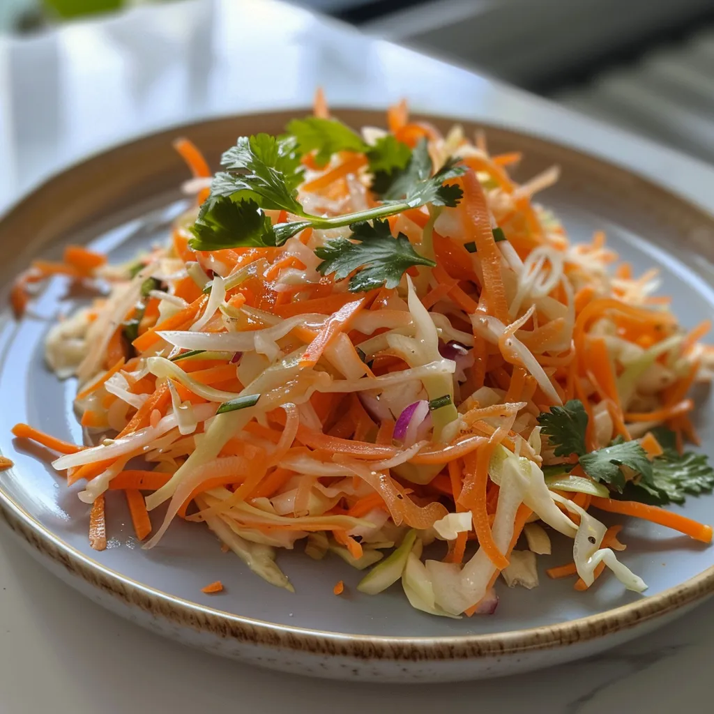 Chou et carotte, fraîcheur en salade