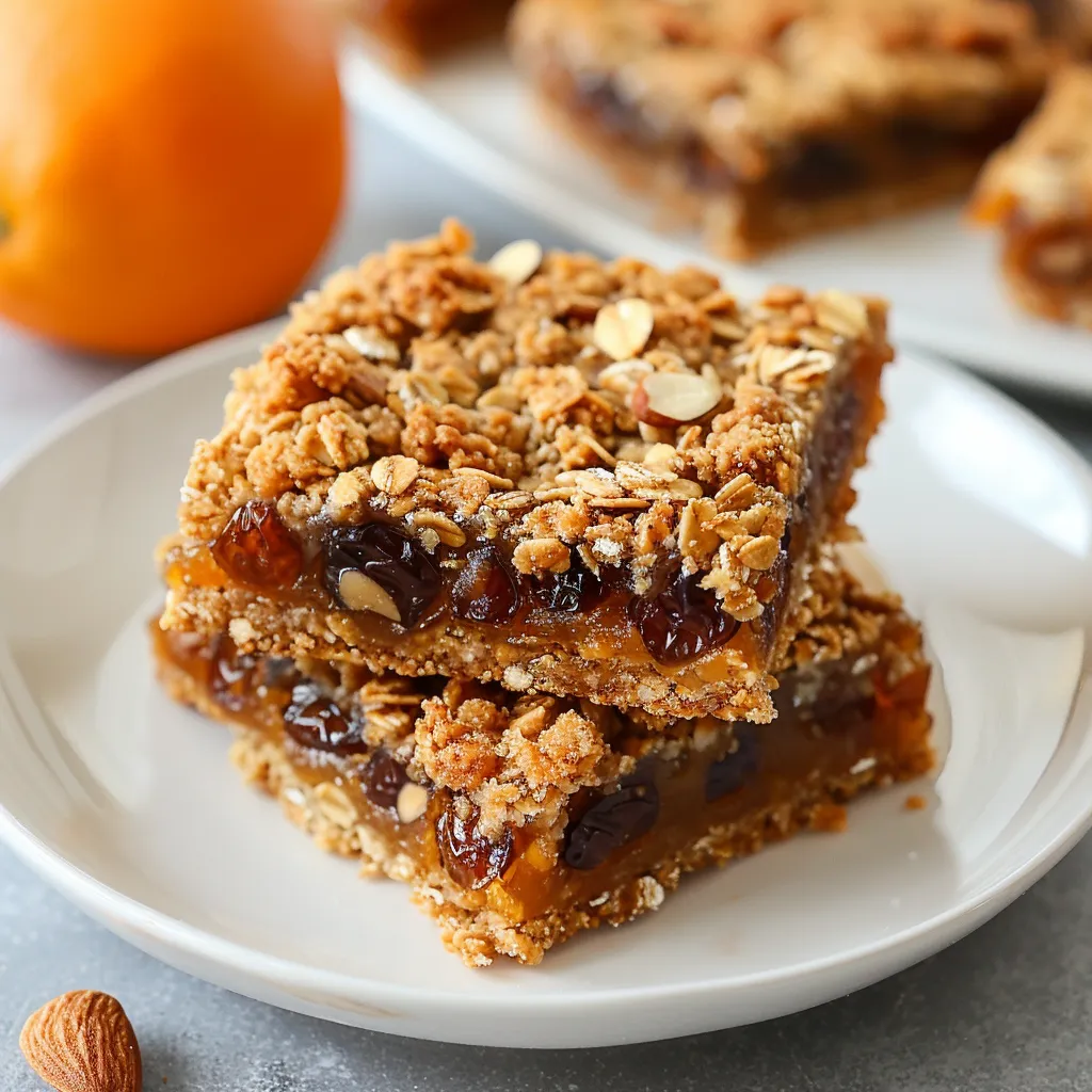 Carrés croquants dattes amandes