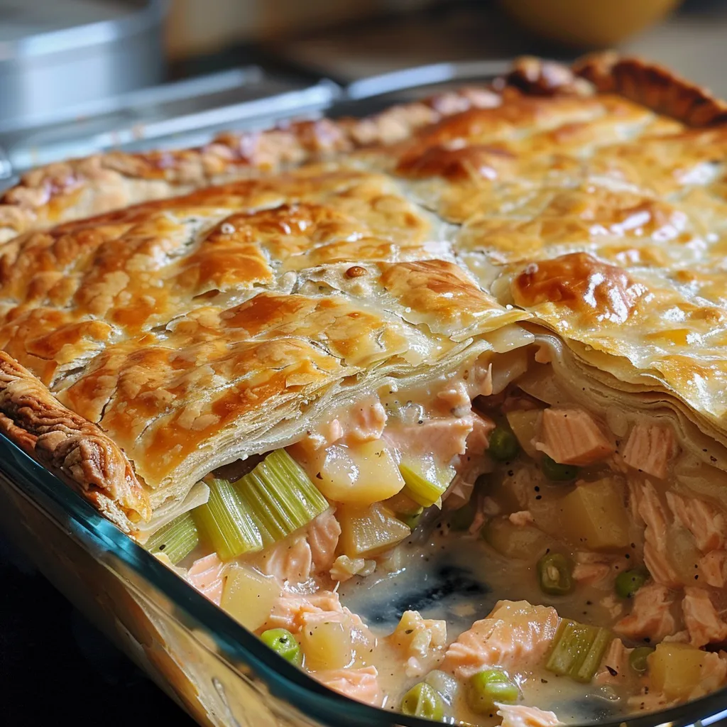 Pâté au saumon en croûte dorée