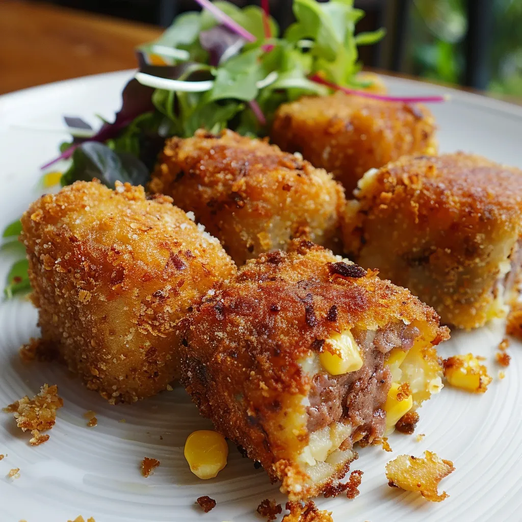 Délicieuses croquettes au pâté chinois maison