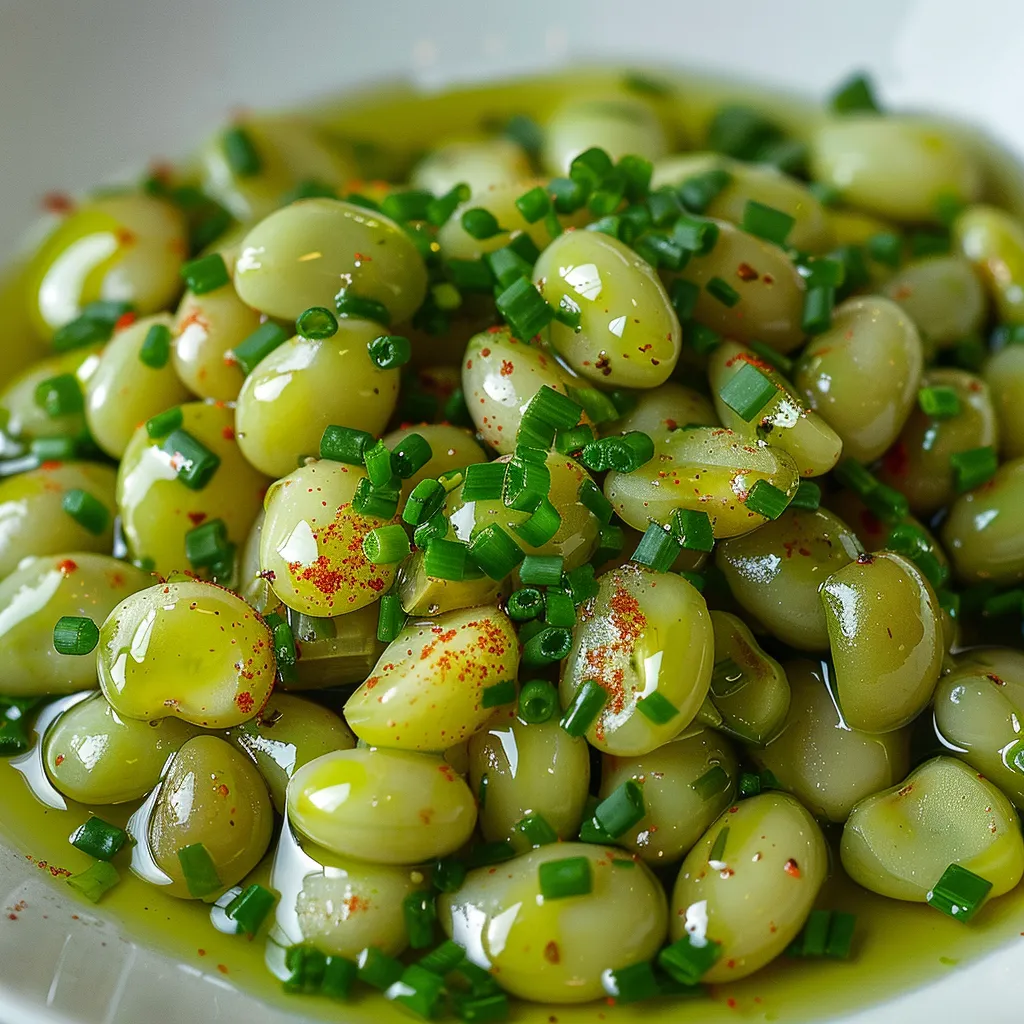 Préparez une salade gourganes avec vinaigrette maison