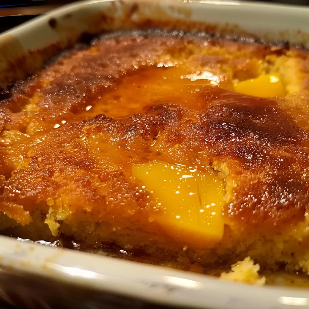 Douceur exotique aux mangues façon pudding chômeur