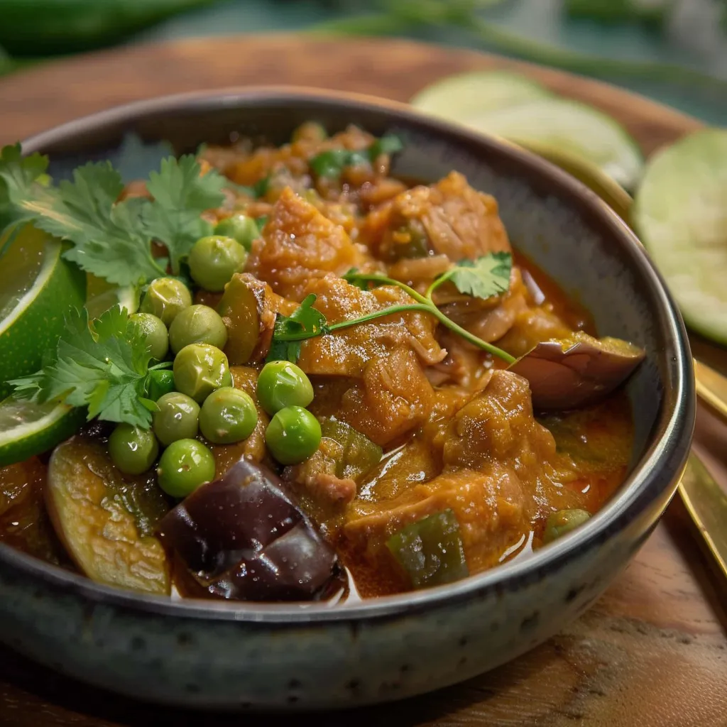 Mijoté cambodgien au lait de coco et porc fondant