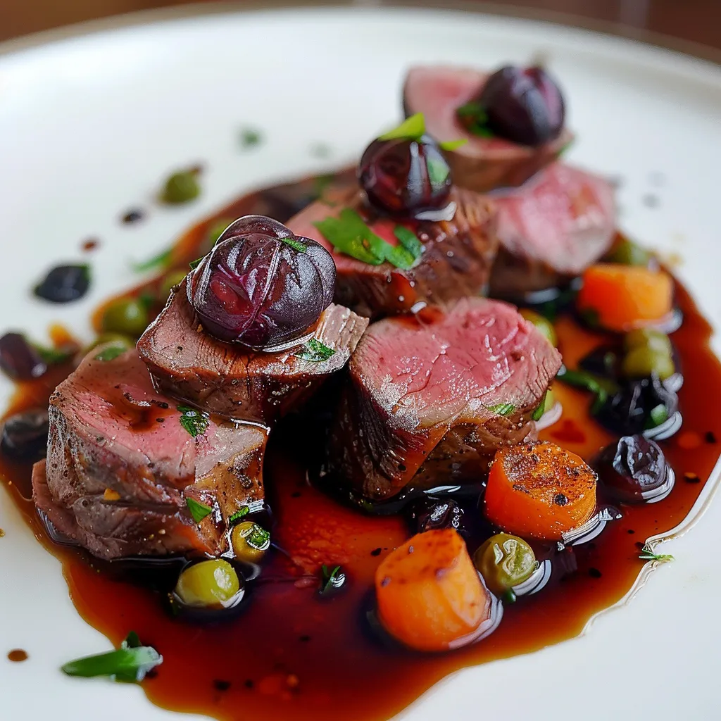 Filet de chevreuil aux baies sauvages