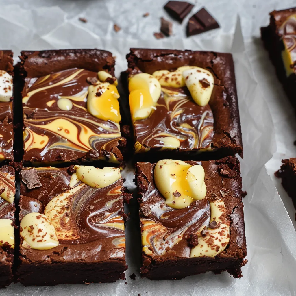 Brownies végétaliens décorés façon œufs de Pâques