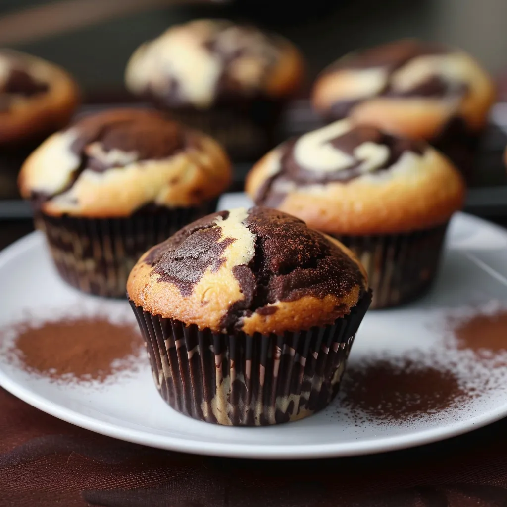 Muffins chocolat vanille