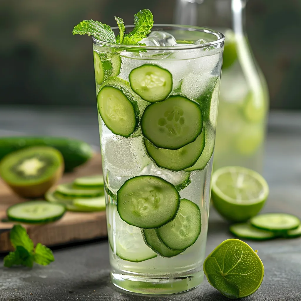 Citronnade au concombre et citron vert rafraîchissante
