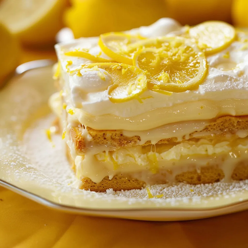 Un dessert moelleux au citron qui rafraîchit