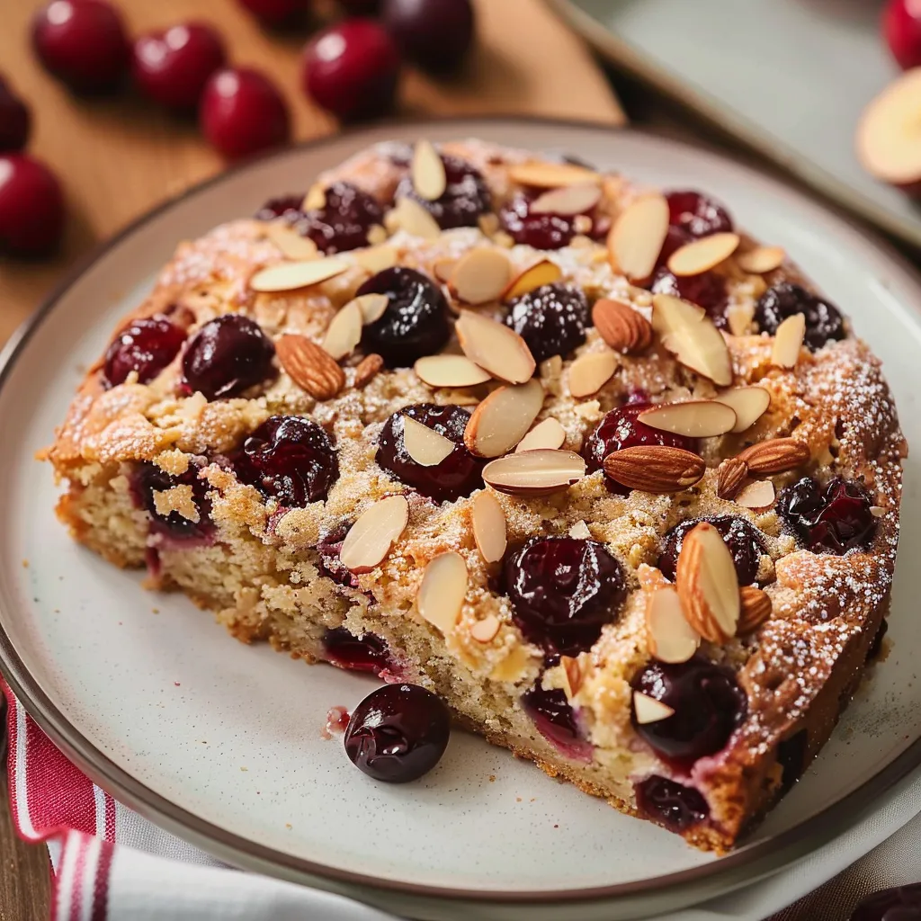 Délice cerises et amandes