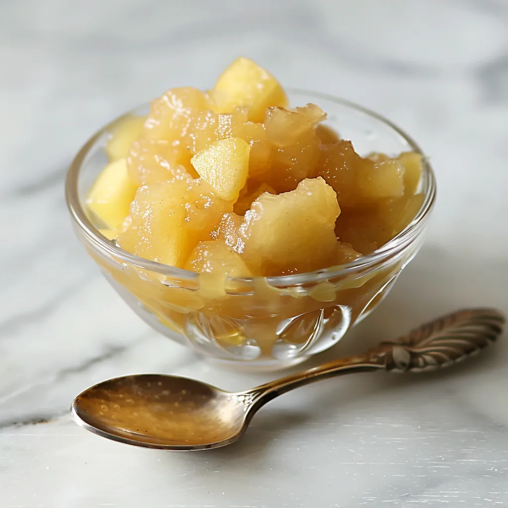 Pommes et poires en compote