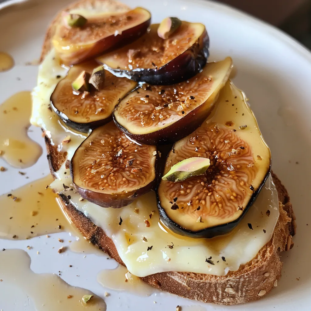 Figues et brie moelleux