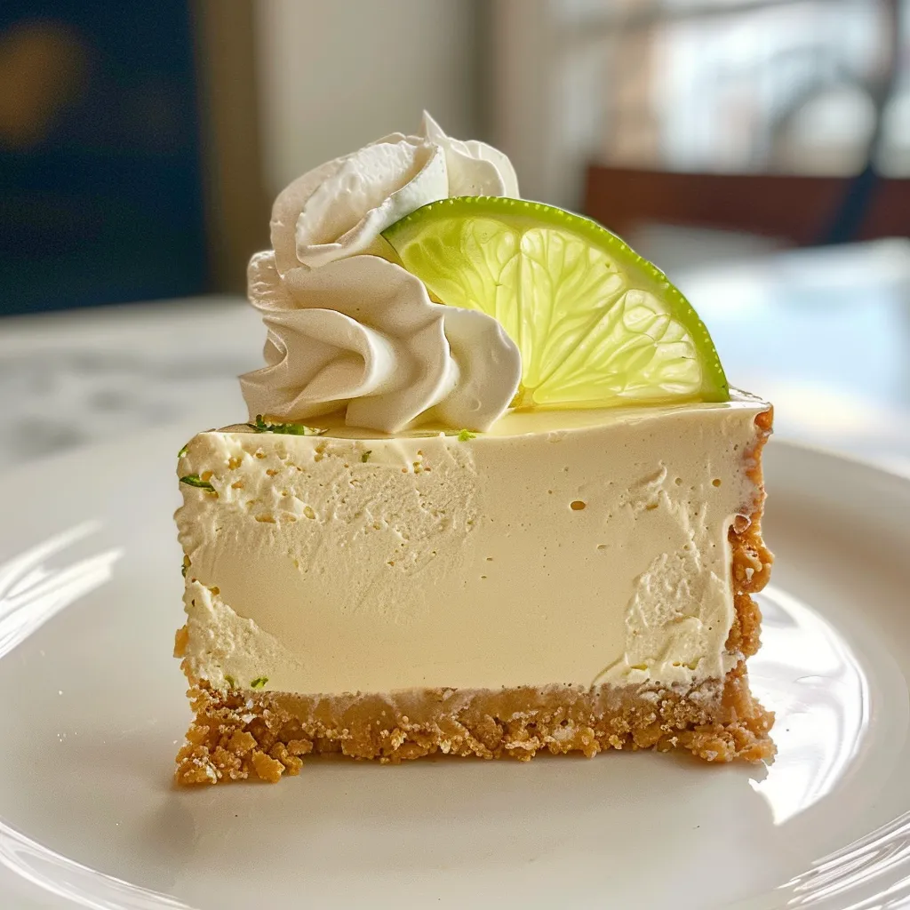 Cheesecake léger au citron vert