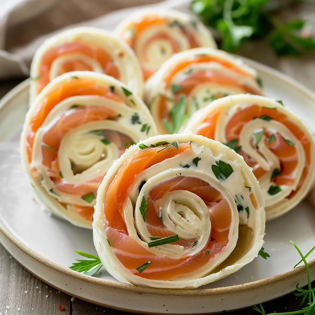 Délicieuses tortillas au saumon fumé et fromage frais