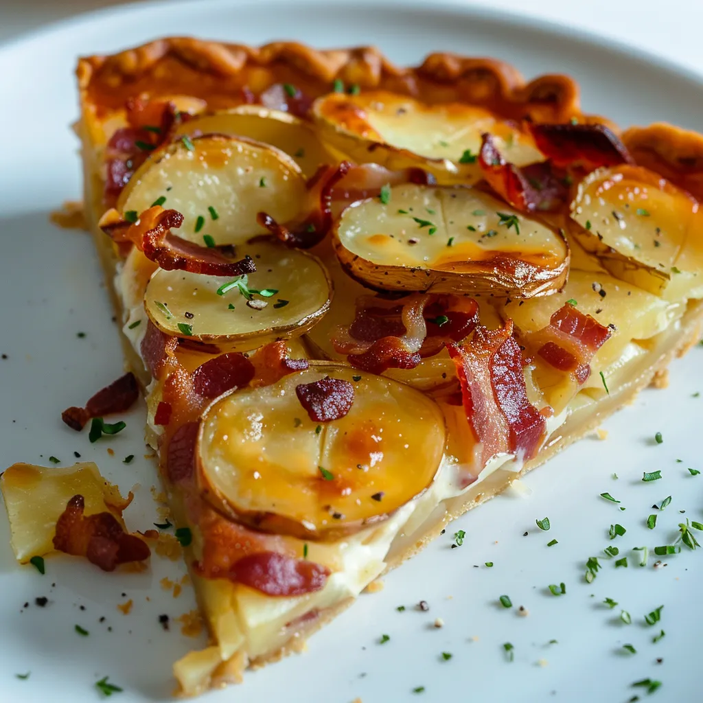 Plat rustique pommes et lardons