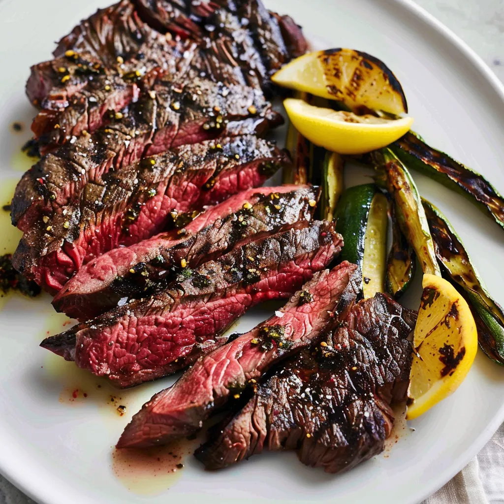 Délicieuse macreuse de bœuf grillée au sumac
